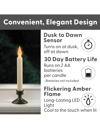 Vela LED Xodus Innovations FPC1205A-2 con Sensor Crepúsculo 22.6 cm