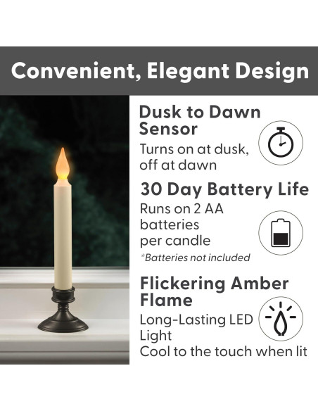Vela LED Xodus Innovations FPC1205A-2 con Sensor Crepúsculo 22.6 cm