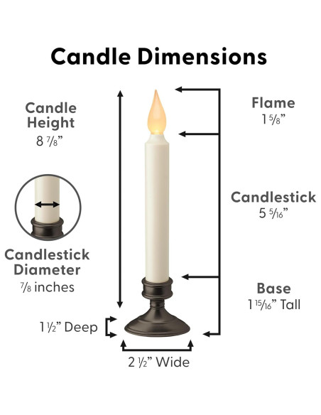 Vela LED Xodus Innovations FPC1205A-2 con Sensor Crepúsculo 22.6 cm