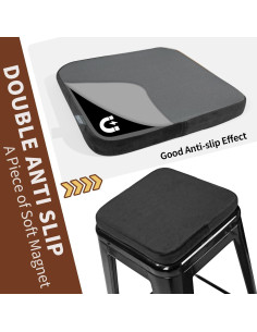 Cojines de Silla Magnéticos SINOSSO de Terciopelo - Set de 2 2