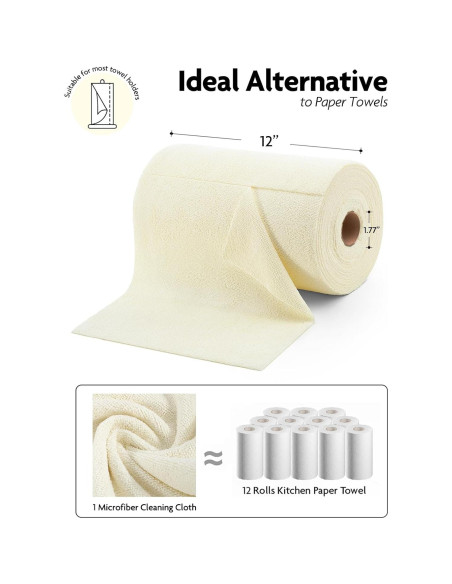 Paños de Microfibra Fantasticlean 75 Unidades 30.48x30.48cm Beige