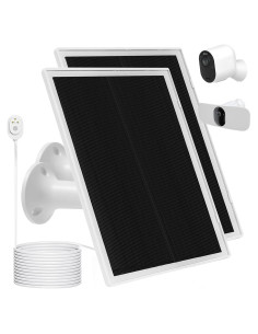 Cargador Solar Mytions 5W para Cámaras Arlo Pro 5S, 4, 3 y Ultra 2 - 2Pack