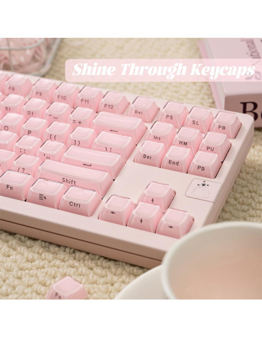 Teclas Mecánicas Personalizadas SUEHIODHY 113 Teclas Rosa