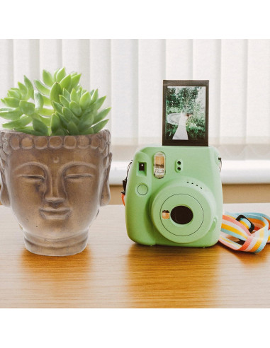 Maceta de Flor Buda Yardwe 13x12cm Bronce Cemento Decorativa