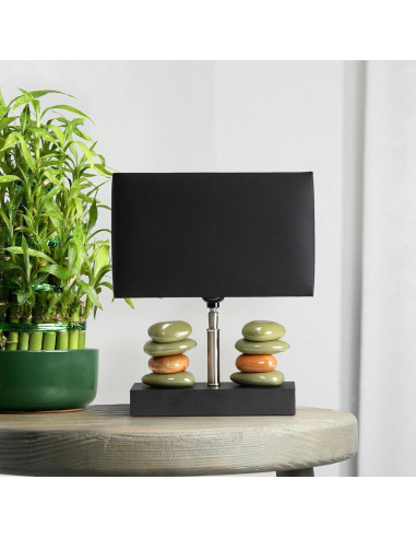 Lámpara de Mesa Cerámica Diseños Elegantes LT1147-BLK Negro