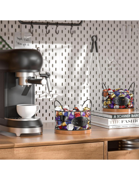 Soporte para cápsulas de café APOIMNA Negro 12.7x12.7 cm