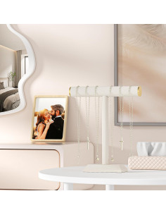 Soporte para Collares Julysky T-Bar Beige, Organizador de Joyería 2