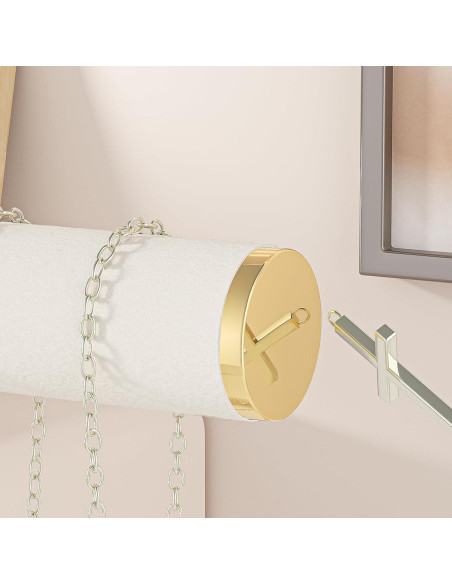 Soporte para Collares Julysky T-Bar Beige, Organizador de Joyería