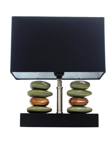 Lámpara de Mesa Cerámica Diseños Elegantes LT1147-BLK Negro