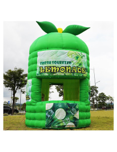 Stand Inflable de Limón Verde Yuhuya 3.05x3.05x4.57m con Ventilador