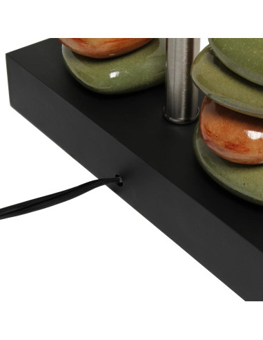 Lámpara de Mesa Cerámica Diseños Elegantes LT1147-BLK Negro