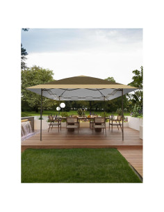 Carpa Gazebo Plegable OUTGOODS 3.96x3.96m con Mosquitera