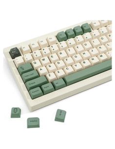 Set de 130 Teclas PBT JOLINTAL Verde Beige MDA ANSI Botánico