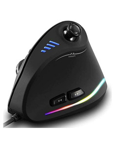 Ratón Vertical Ergonómico Zeerkeer RGB 10000 DPI 11 Botones