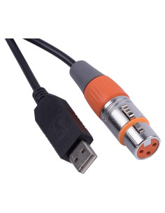 Adaptador USB a DMX Usangreen 1.83m FT232RL XLR 3 Pines