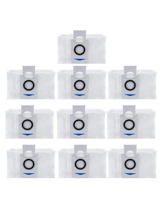 10 Bolsas Desechables para ECOVACS DEEBOT X1 Turbo y Omni