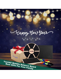 Tabla de Equilibrio de Madera Yes4All 40 cm Antideslizante 2