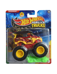 Hot Wheels Monster Trucks Dragonizer 1:64 - Coche Aplastado
