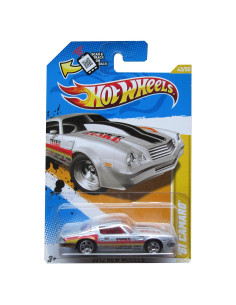 Hot Wheels 2012 Modelo 81 Camaro Plata 1:64 Detallado