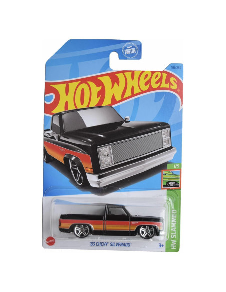 Hot Wheels Chevy Silverado 1983 Escala 1:64 Metal 59g