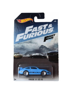 Auto de Juguete Hot Wheels Porsche 911 GT3 RS Azul 1:64