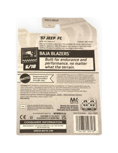 Hot Wheels Jeep FC '57 Baja Blazers 1:64 Azul 2