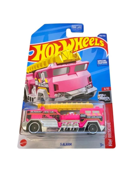 Hot Wheels 2022 - Camión de Bomberos Rosa 5 Alarm - Mattel