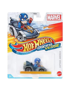 Hot Wheels RacerVerse Coche Capitán América Metal 3.18x6.35cm