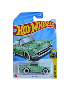 Auto de colección Hot Wheels '57 Chevy Art Cars Verde
