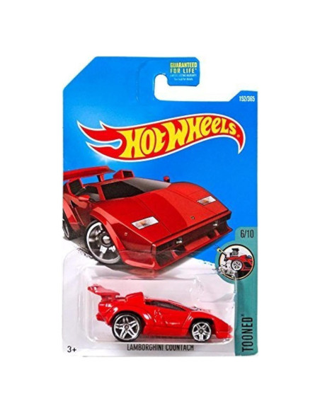 Hot Wheels Lamborghini Countach 2017 Rojo 1:64 Metal Fundido