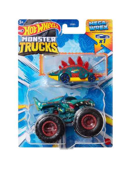 Hot Wheels Monster Trucks 2024 con Vehículo HW - 2 Camiones Hot Wheels Monster Trucks 2024 con Vehículo HW - 2 Camiones