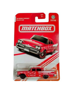 Matchbox Dodge Coronet Policía 1959 Escala 1:64 Diecast Rojo