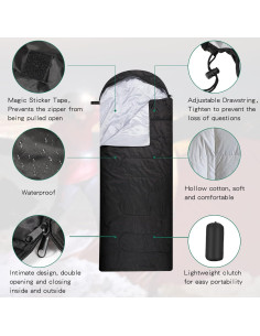 Sacos de Dormir Tudomro 16 Piezas 4 Estaciones Impermeables 2