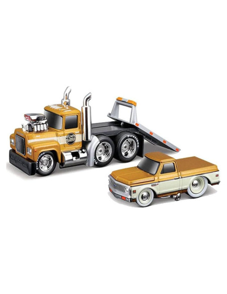 Modelos Diecast 1/64 Camión A685ST 1980 y Chevy C10 1972