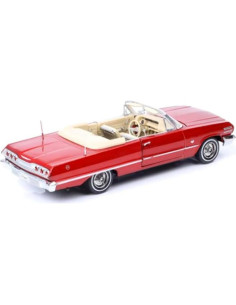 Modelo de Coche Diecast 1963 Chevy Convertible Welly 1/24 2