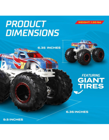 Hot Wheels Monster Trucks 8-Pack Camiones Monstruo 1:64