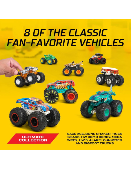Hot Wheels Monster Trucks 8-Pack Camiones Monstruo 1:64 Hot Wheels Monster Trucks 8-Pack Camiones Monstruo 1:64