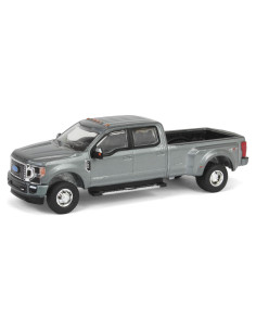 Camioneta a Escala 1/64 Ford F-350 Platinum Dually Gris Greenlight
