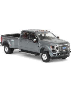 Camioneta a Escala 1/64 Ford F-350 Platinum Dually Gris Greenlight 2