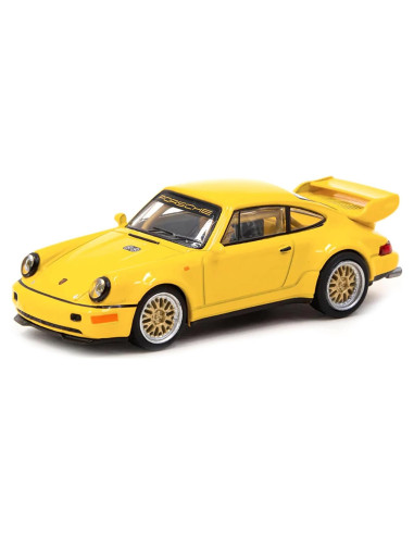 Modelo de Coche Diecast Porsche 911 RSR Amarillo 1:64