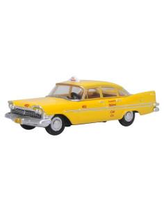 Modelo Coche Diecast 1959 Plymouth Belvedere Taxi Amarillo