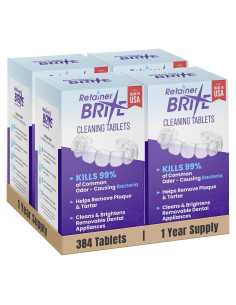 Tabletas de Limpieza Retainer Brite - 384 Unidades