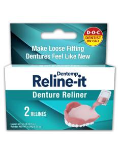 RELINER DENTAL DENTEMP RELINE-IT 2.69x8.41cm 26.96g