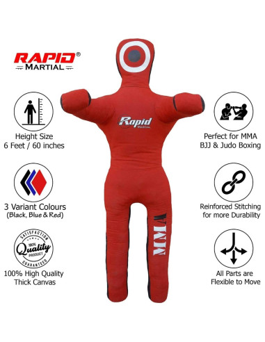 Muñeco de Lucha Rapid Martial 1.83m Sin Relleno MMA