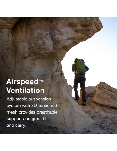 Mochila de senderismo Osprey Stratos 34L para hombres - Gris