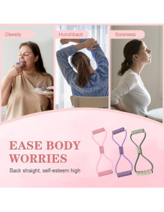 Banda de Resistencia Saludea con Mangos - 11.3 kg Rosa 2