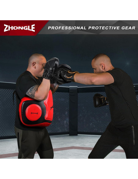 Protector Corporal de Boxeo ZHONGLE Rojo Talla Única