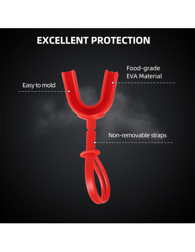 Paquete de 2 Protectores Bucales Deportivos HIAARO Ajuste Personalizado