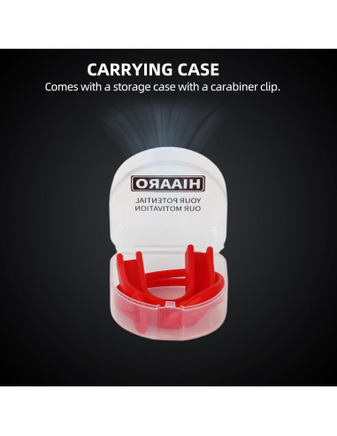 Paquete de 2 Protectores Bucales Deportivos HIAARO Ajuste Personalizado