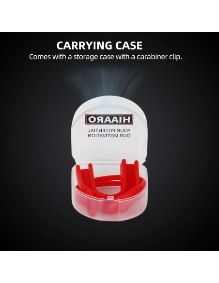 Paquete de 2 Protectores Bucales Deportivos HIAARO Ajuste Personalizado